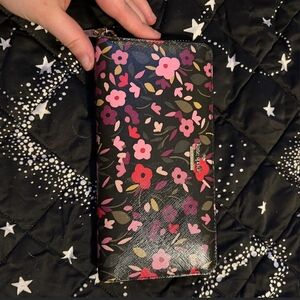 Kate Spade Black Floral Women's Wallet